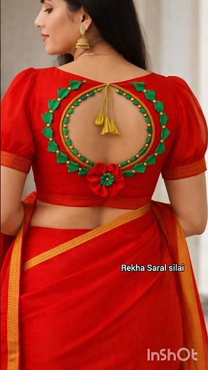 Trendy👌 beautiful designer blouse design New Latest blouse back design 🎊 Beautiful boat neck design