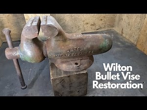 54 year old Wilton Vise Restoration. Includes forging a handle and machining a Bullet end cap.