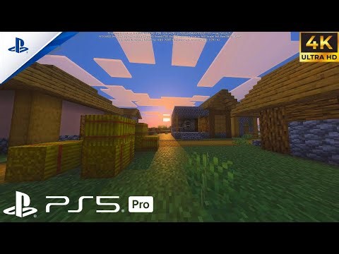 Minecraft Vibrant Visuals Ps5 Pro Gameplay Benchmark 4K