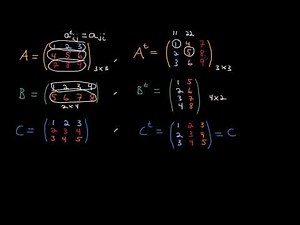 Transponat av matris + symmetrisk matris