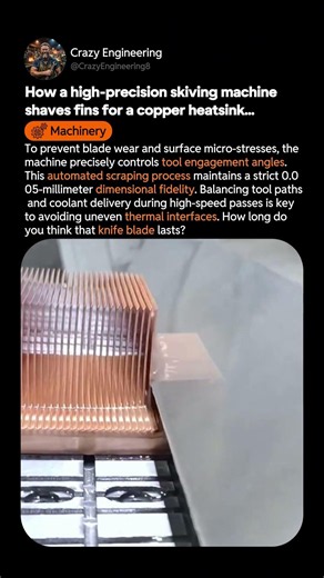Precision Skiving: How High-Precision Machines Create Copper Heatsink Fins