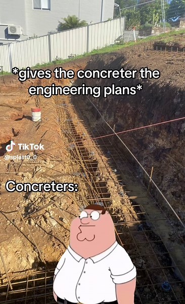 Sometimes it’s just a bit more than a slab on ground. #construction #banter #build