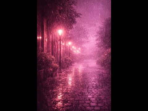 Soft Pink Rain | Aesthetic Rain Sounds for Deep Sleep & Calm