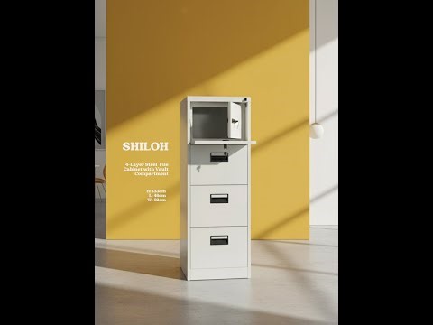 SHILOH | 4-layer Steel File Vertical Cabinet with Vault | How to Assembly by Leapify Steel