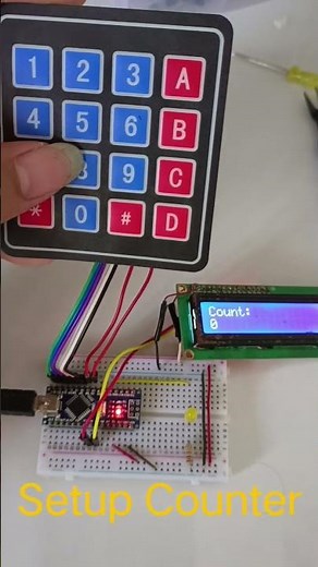 Setup Counter #arduino #keypad_membran #lcd #i2c
