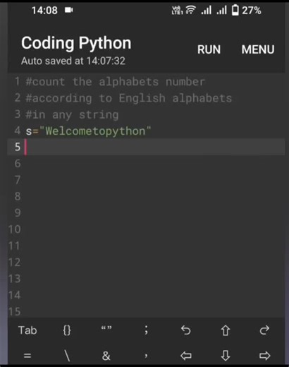 @sanjaycomputerclasses on Instagram: "How to count number of any alphabets accroding to English alphabets in string in python , learn python from scratch python सीखें शुरू से ।"