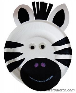 How to Make a Paper Plate Zebra