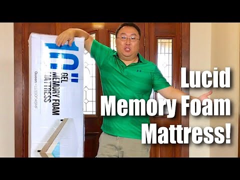 LUCID 10 Inch Gel Memory Foam Bed Mattress Review