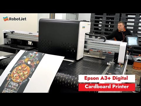 Corrugated Cardboard Digital Printer Working in Customer's Factory