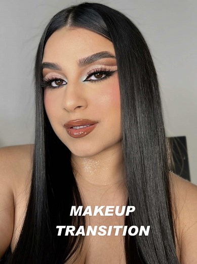 We are back, tutorial?✨🔥 #makeuptransition #makeuptransformation #eyelook #makeuplook