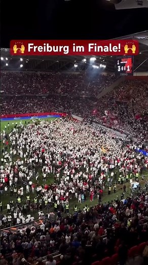 🔴👏 SC Freiburg im Finale der Europa League! Platzsturm & Fangesänge nach Finaleinzug gegen Braga