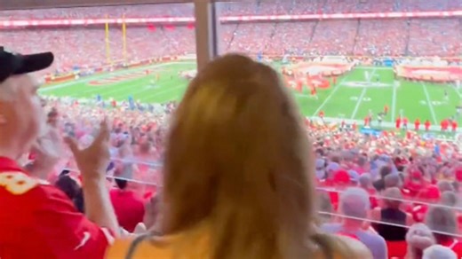 Leaked footage from inside Taylor Swift's Chiefs box reveals her excited remarks