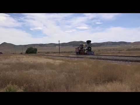 Jupiter (Central Pacific Railroad #60), 4-4-0 steam locomotive bells and whistle July 2016
