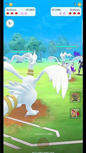 ✨️Shadow Reshiram VS✨️Shiny Reshiram PVP Battle in Pokemon Go