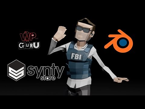 Using Mixamo Animations with Synty Characters in Blender