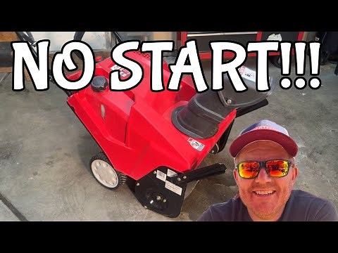 Troy Bilt Squall 2100 Won't Start - How to clean a snowblower carburetor