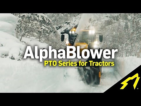The AlphaBlower Tractor Snow Blowers by SnowWolf