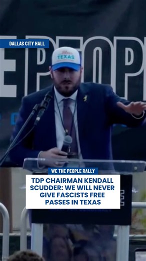 Texas Dem Chairman Scudder at the We The People Rally