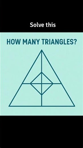 How many triangles can YOU spot? 🤯 Most people get it wrong!