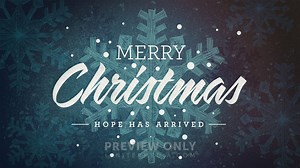 Winter Snowflake - Merry Christmas - Title Graphics