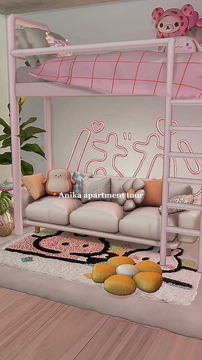 Maximalist Sims 4 Apartment Tour with Anika Mod