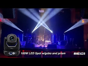 Shehds 100W LED Spot with gobo and prism review
