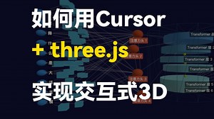 Cursor three.js，简单提示词也能生成交互式3D