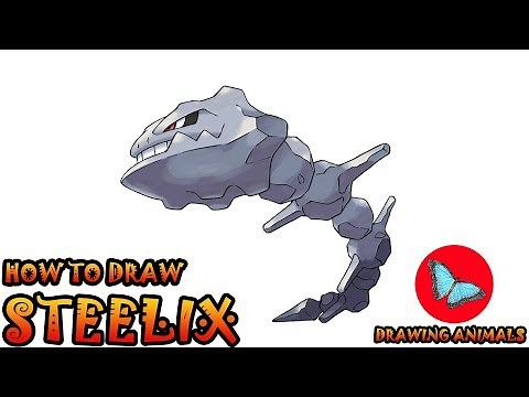 How To Draw Steelix Pokemon | Coloring and Drawing For Kids