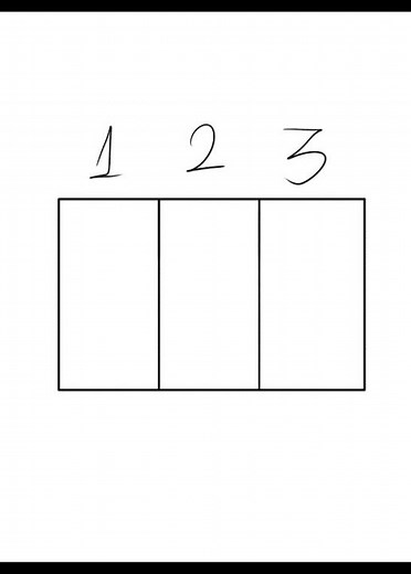 ✨️Two ways to divide a rectangle or a square in three equal parts without any tools.