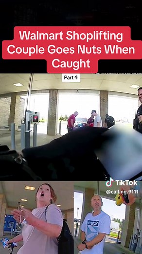 Walmart Shoplifting Couple Goes Nuts When Caught