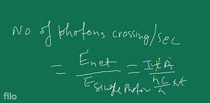A parallel beam of light of wavelength 900 \mathrm{nm} and inte... | Filo