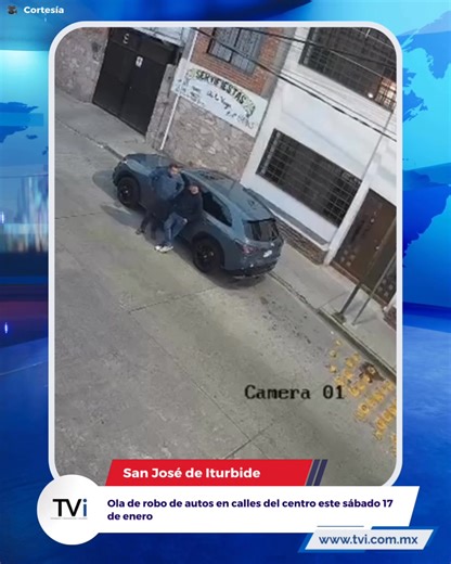 🚨‼️ Ola de robo de autos asola a San José de Iturbide este sábado. Seguidores de TVi reportaron el día de ayer y parte de esta madrugada de domingo, una ola de robo de autos en diferentes puntos del centro de la ciudad. Uno de ellos ocurrió en la calle Galeana alrededor de las 8:00 pm, cuando lograron llevarse un auto Nissan March 2019, color rojo. Su propietaria de inmediato hizo el reporte de robo. Otro vehículo también por la tarde, fue robado en la calle Morelos esquina Guerrero, se trata d