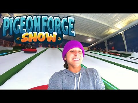 Pigeon Forge SNOW 2020 | Indoor SNOW TUBING in Tennessee!!!