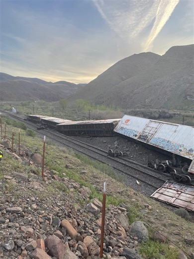Train derailment near USA Parkway causes delays on I-80 eastbound