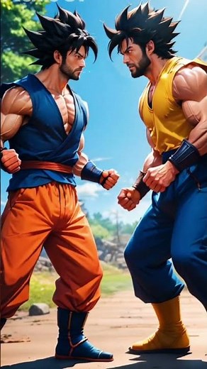 Goku vs. Wolverine: A Clash of Power and Fury!