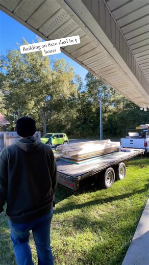 Watch me build this 8x10 shed! First time doing a full time lapse on the whole build! Like and follow for more videos like this #timelapse #shed #homeownership #construction #carpenter #homeownertips #shedbuilder #carhartt #mancave #tinyhouse #barn #coldweather #fall