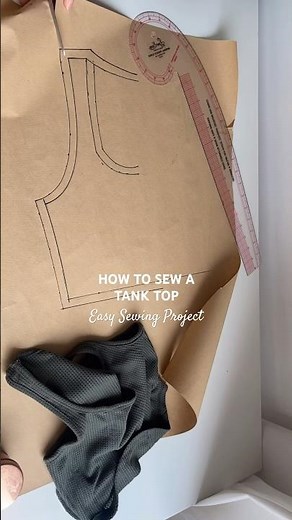 HOW TO SEW A TANK TOP | Easy Sewing Project Idea #sewing