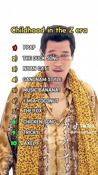 Nostalgic Childhood Songs from the Z Era