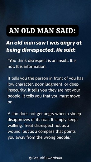 4M views · 38K reactions | An Old Man Said: | Beautiful Words | Facebook