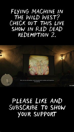 Red Dead Redemption 2 - Man Flight and Flying Machine - In-game live show #rdr2 #reddeadredemption2