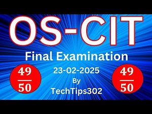 OS-CIT Main Examination | OKCL |