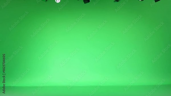 A clean studio shot with a green screen background, designed for easy compositing and special effects,