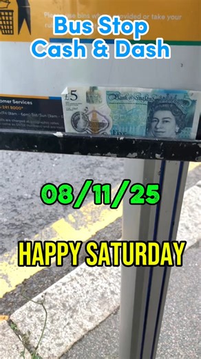 4.3K views · 12 reactions | (GONE) Bus Stop Cash and Dash 08/11/25 #freecash #freemoney #busstop  If you have a bus stop near you take a wander 爛‍♀️ #cashhide #cashhunt #hastings #cashhuntshr | Cash Hunts - Hastings & Rother | Facebook