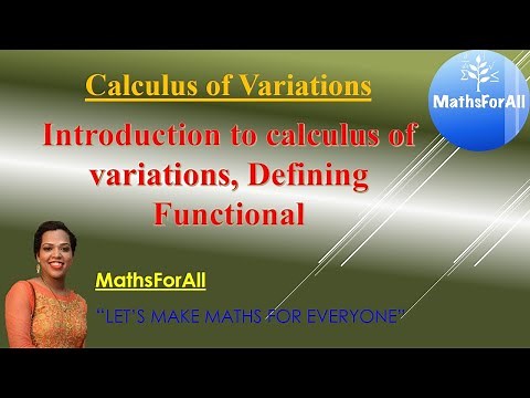 Lecture 1: Introduction to calculus of variations, Definition of functional