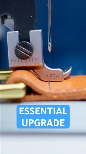 This Sewing Foot Changes Everything for Thick Materials #sewing #leatherwork