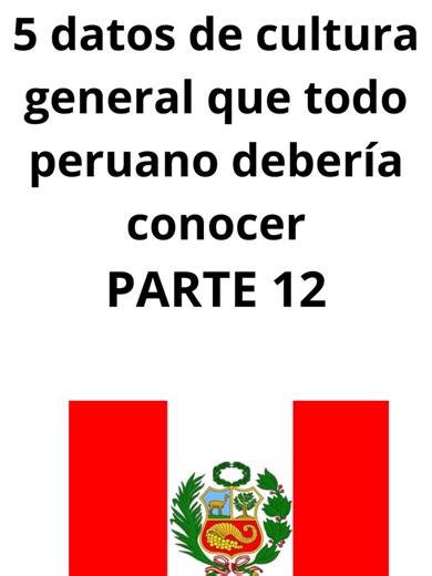 Preguntas de Cultura General en Perú