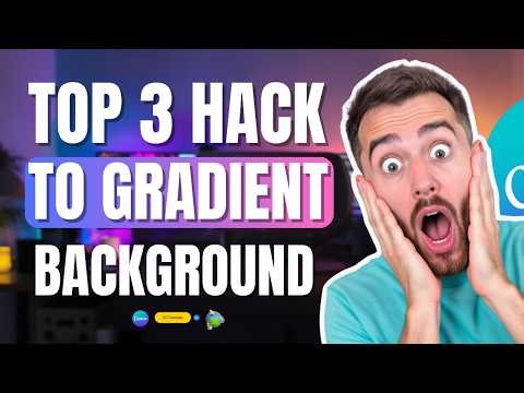 TOP 3 EASY Ways to Create Gradient Backgrounds in Canva (Most Beginners Don’t Know This!)