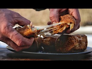 Fantastic lavash rolls on the fire! Forest kitchen