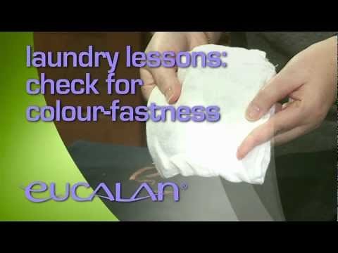 Laundry Lessons: checking for colour fastness