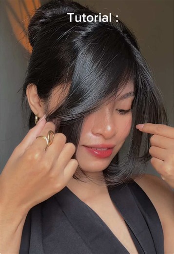 tutorial simple style curtain bangs✅ #tutorial #hairstyle | Curtain Bangs Hairstyle